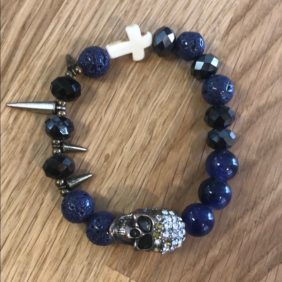 Jewelry - Blue skull bracelet Jewelry - Blue skull bracelet